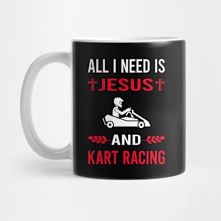 I Need Jesus And Kart Racing Karting Go Kart Mug